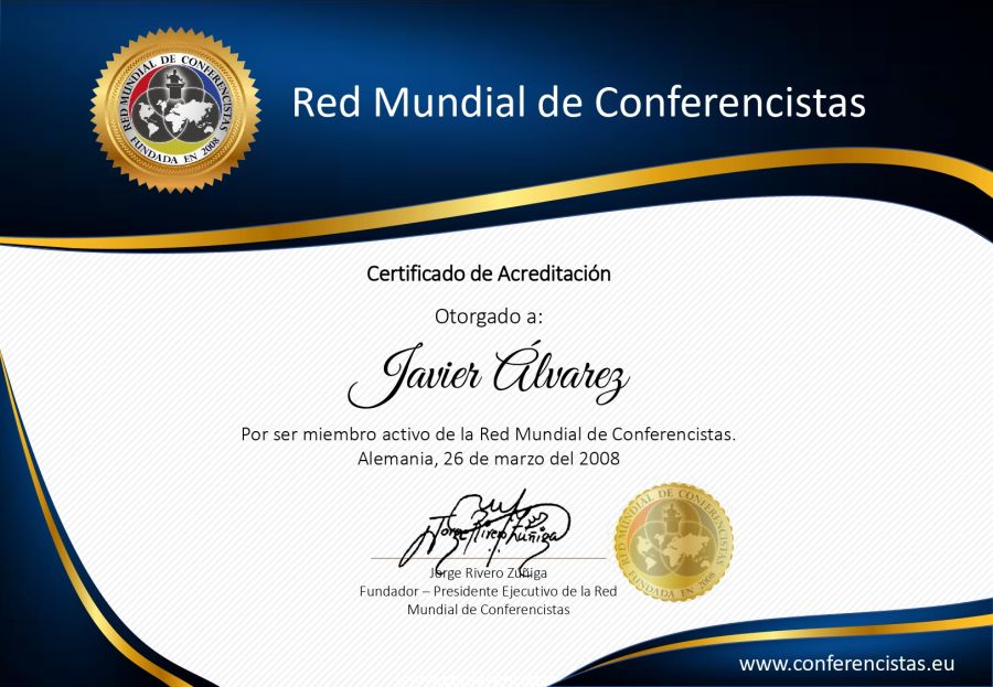 Secretario portón Garantizar Javier Alvarez – Red Mundial de Conferencistas